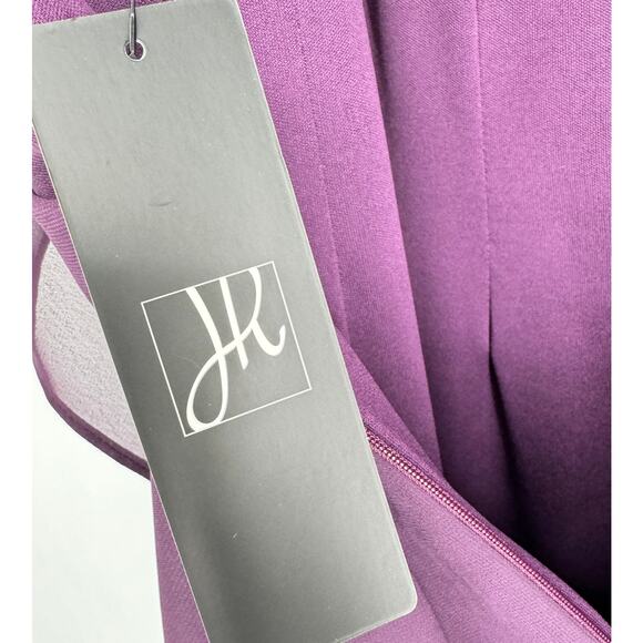 Joseph Ribkoff Draped Back Sheath Dress Purple NWT Size 12 - Picture 5 of 8